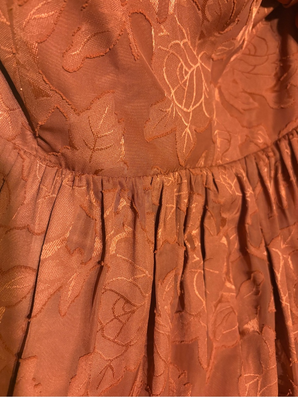 Azazie Autumn Dress in Terracotta - Picture 2 of 4